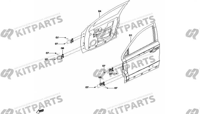 Двери передние FAW Besturn X40