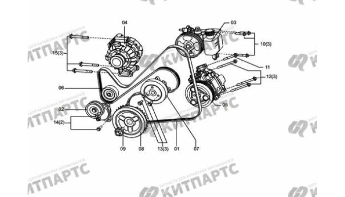 Шкивы FAW Besturn X80