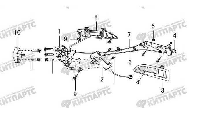 Замок задней двери Great Wall Hover H3