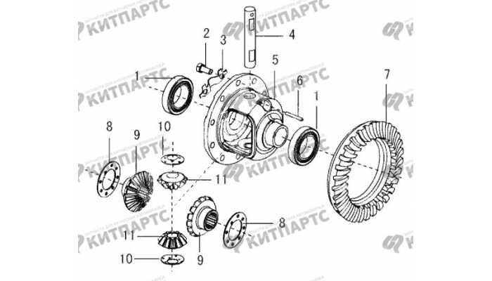 Дифференциал заднего моста Great Wall