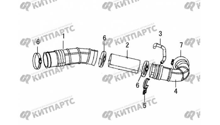 Патрубок корпуса воздушного фильтра Great Wall