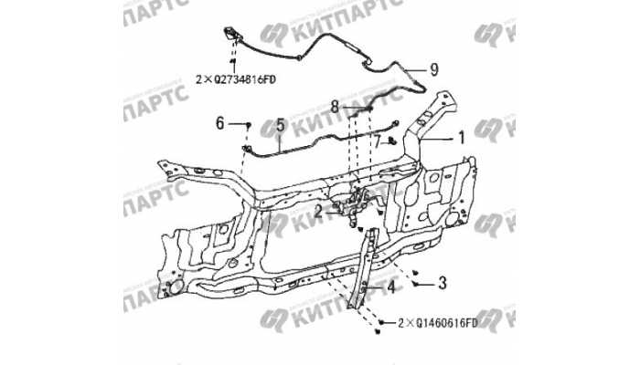 Замок капота Great Wall Wingle 3