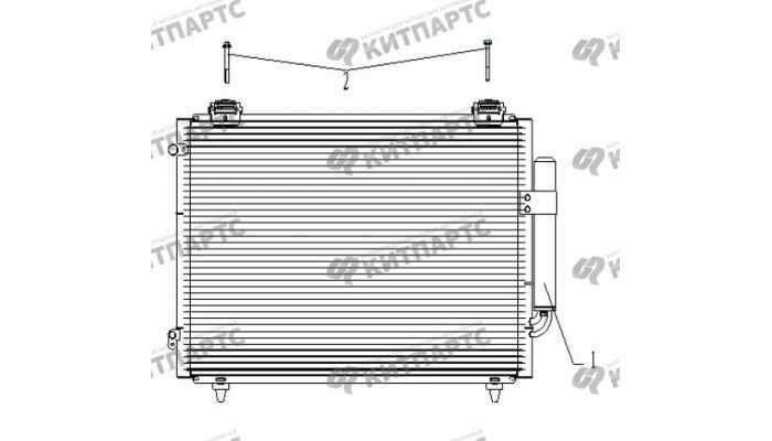 Радиатор кондиционера Geely