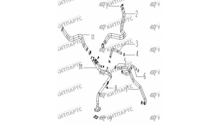 Шланги отопителя Geely